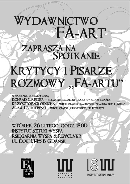 afisz spotkania Gdańsk 26 lutego 2008